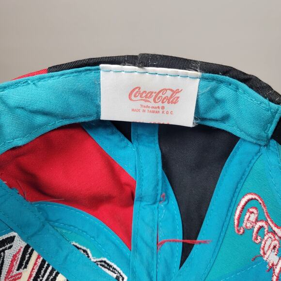 Vintage Rare Coca Cola 1994 Coke Drew Pearson Soda Promo Swirl Hat Snapback - Picture 12 of 15